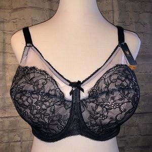 Wacoal Black 40DD Retro Chic Underwire Bra NWT